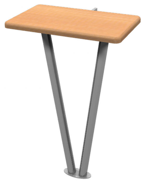 V Leg Table Rectangle - Click Image to Close