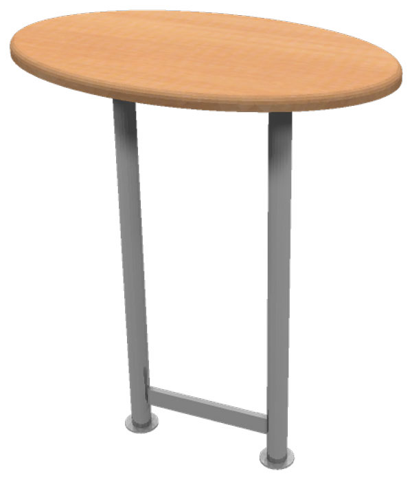 Straight Leg Table Oval - Click Image to Close